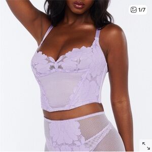 Savage X Fenty floral glow lace lingerie set